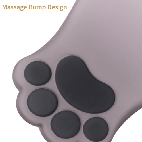 L-SPOUTTO Ergonomic Mouse Pad with Wrist Rest,Cute Cat Paw Mousepad Wrist Support,Comfortable Massage Design Computer Pain Relief Mouse Pad with Non-Slip PU Base for Desk Laptop Gaming,Gradual Brown - color: Gradual Brown