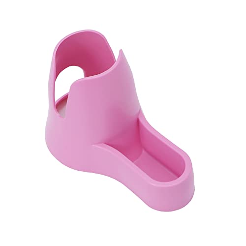 Wontee 3 in 1 Hamster Water Bottle with Food Bowl Hideout Base, 125ML, Pink | Water dispenser, food container, hideout, stable base, easy to refill, for glass tank/cage, dwarf hamster/mouse/gerbil, 4.2oz - color: Pink, size: 125ML