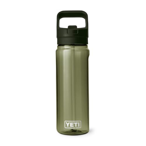 YETI Yonder 750 ml/25 oz Water Bottle with Yonder Straw Cap, Olive - color: Olive, size: 25 Ounces