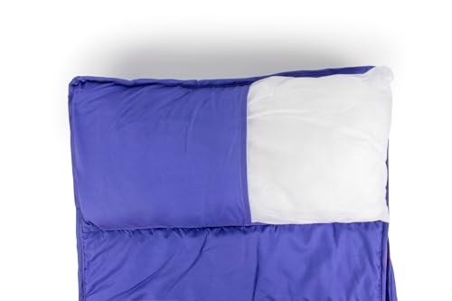 Jay Franco Kids Nap Mat with Embedded Pillow & Blanket – Soft 46"x20" Microfiber Sleeping Bag with Name Tag & Handle - style: Purple - Ghost Spider