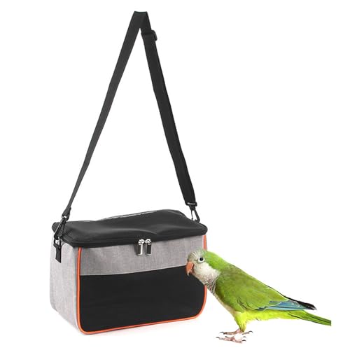 haozaikeji Guinea Pig Carrier Bag Portable Rabbit Travel Bag Breathable Small Animal Outgoing Pouch Hamster Carrier with Pad - color: Grey
