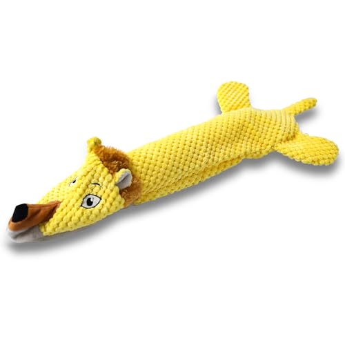 Dog Toys, Squeaky Plush No Stuffing Crinkle Dog Toy for Small Medium Large Dogs, Interactive Puppy Teething Water Bottle Dog Chew Toy (Lion) - style: Lion