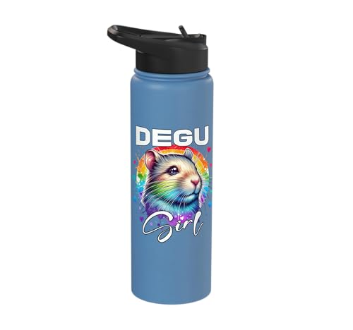 Degu Girl Degu Stainless Steel Insulated Water Bottle - color: Light Blue