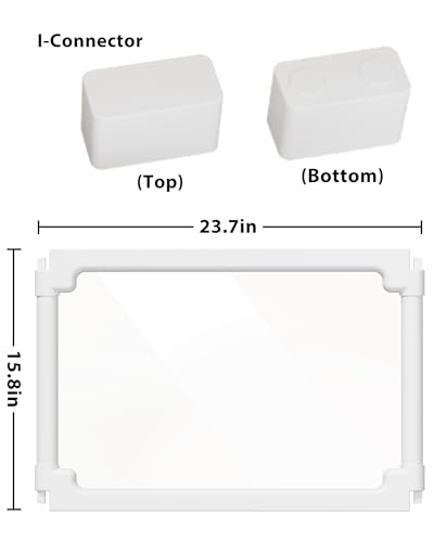 BUCATSTATE Acrylic Guinea Pig Playpen 15.8" H x 23.4" W (1 Panel) - style: 1 Panels