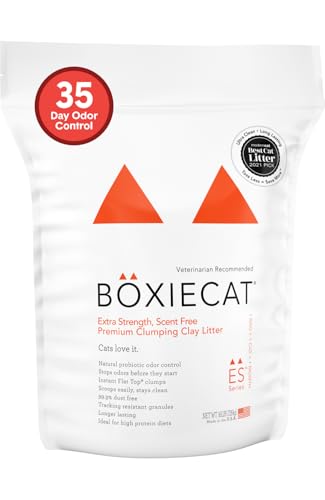 Boxie Extra Strength Clumping Cat Litter Multi Cat 35 Day Odor Control 16lb - size: 16 lb