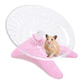 Hamster Flying Saucer Silent Running Exercise Wheel for Hamsters, Gerbils, Mice,Hedgehog and Other Small Pets Silent Running Wheel Hamster Wheel (Pink) - color: Pink