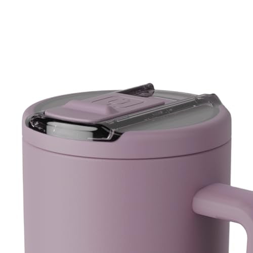 BrüMate Era Flip 30oz Tumbler with 100% Leakproof Covered Straw Lid | Hygienic Covered Straw | Insulated Stainless Steel Water Bottle with Handle | Cup Holder Friendly | BPA-Free (Lilac Dusk) - color: Lilac Dusk, size: 30 Ounces
