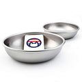 Stainless Steel Cat Bowls for Food & Water by Americat – Made in USA – Dishwasher Safe, Human Grade, Whisker Friendly Dishes (2 Bowls) - size: 2 Bowls