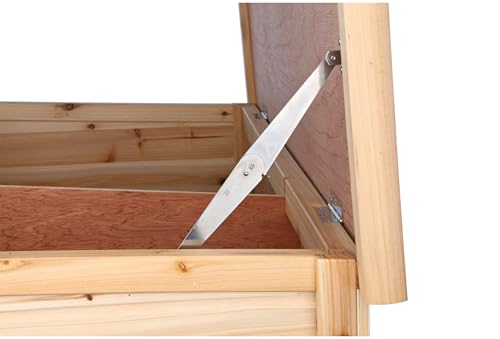 Trixie 2-Story Rabbit Hutch with Retreat Area, Non-Slip Ramp, Hinged Roof with Locking Arm, 4 Doors, 2 Metal Slide Latches, and Pull-Out Trays for Easy Cleaning - style: 2-Story
