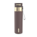 Contigo AutoSeal 24 oz Stainless Steel Vacuum-Insulated Water Bottle with Leakproof Push-Button Spout & Lock, Carry Strap, BPA-Free & Lead-Free, Dishwasher Safe - color: Terra Champagne, size: 24 Ounces