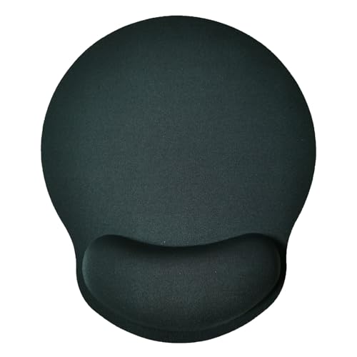 Mouse Pad with Wrist Support, Ergonomic Mouse Pad with Memory Foam Wrist Rest Cushion, Non-Slip Rubber Base Gaming Mice Pad for Home Office Computer Laptop, Grey - color: Grey