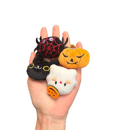 10 pcs Christmas Cute Hedgehog Enrichment Toys Hedgehog Supplies Cage Accessories Small Animal Ball Bell Pet Interactive Stuffed Toys (Halloween) - color: Halloween