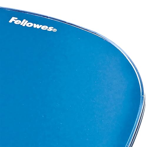 Fellowes Crystals Gel Mouse Pad Wrist Rest - Blue (91141) - color: Blue, size: 9.1L x 7.9W inches