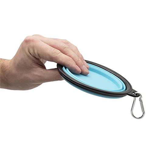 Transport Stretcher for Dogs - Animal Emergency Transport Carrier with Buckled Adjustable Safety Strap - Complete with Collapsible Dog Bowl