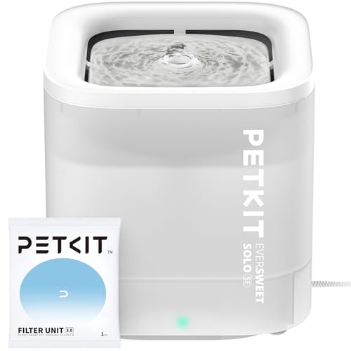 PETKIT New Cat Water Fountain with Wireless Pump, Ultra Quiet 65oz/1.85L Pet Water Fountain for Cats and Dogs Inside, Detachable Design Easy to Clean and Assemble, Filters Included
