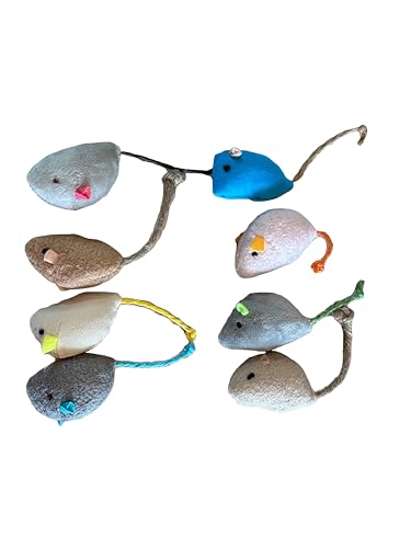Durable Chew-Resistant Realistic Plush Mice Cat Teething Toys, Long-Lasting Interactive Kitten Toys