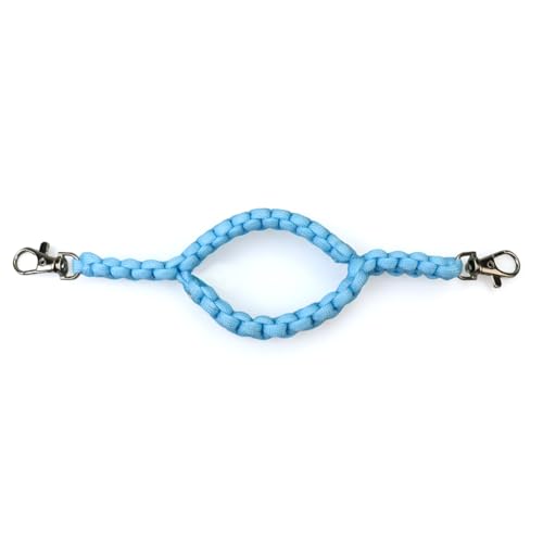 Paracord Small Animal Water Bottle Holder | Rust-Proof Cage Clip for Rabbit, Guinea Pig, Hamster, Hedgehog & Sugar Glider Cages | Chew-Resistant Macrame Design