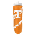 Party Animal NCAA Squeeze Bottle, 32 oz, Tennessee Volunteers | Slim, lightweight BPA-free sports water bottle with quick-flow squeeze; fits backpacks & cup holders for kids or adults - style: Tennessee Volunteers