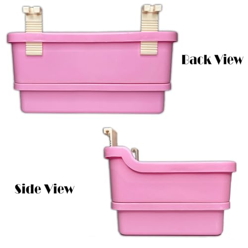kathson Extra Large Rabbit Litter Box Trainer Rabbit Toilet Small Animal Potty Bunny Litter Pan Box for Adult Guinea Pig Rats Chinchilla Ferret Galesaur (Pink) - color: Pink