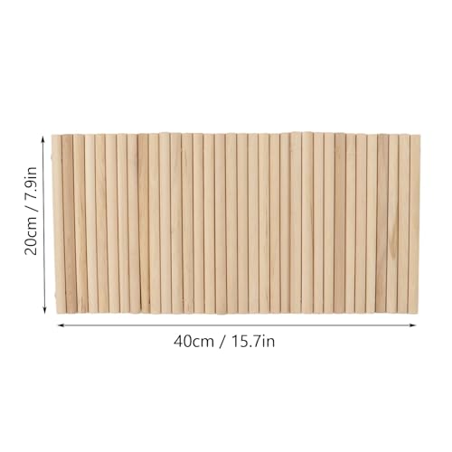 Wooden Hamster Bridge, Flexible Bendable Chew Tunnel Hideout for Small Pet Cages Natural Birch Wood Ladder Ramp Hut 1 Piece
