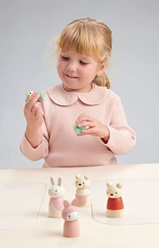 Tender Leaf Toys - Bear Tales - Wooden Dollhouse Add-on Dolls Playset, Figures of 3 Pcs Bear Family for Children - Inspires Endless Imaginative Play - Age 3+