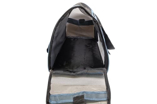 ZaneSun Cat Carrier,Soft-Sided Pet Travel Carrier for Cats,Dogs Puppy Comfort Portable Foldable Pet Bag Airline Approved (Medium-Blue) - color: Medium-Blue