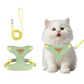 wanheart Cat Harness and Leash Set Escape-Proof Adjustable cat Leash and Harness Combo Suitable for All cat Breeds (Green, S) - size: S