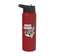 Cute Womens Girls Kids Mom Hover Squirrel Sugar Glider Lover Stainless Steel Insulated Water Bottle - color: Red