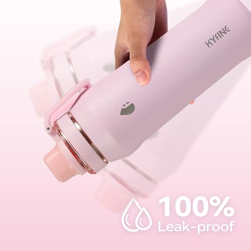 24oz Insulated Water Bottle, Wide Mouth Spout Lid, BPA-Free | Tritan spout lid, BPA free, 18/8 stainless steel body, Cold 24H, hot 12H, Wide mouth fits ice, Fit car cup holder,Pink - color: Pink
