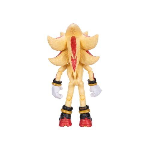 Sonic The Hedgehog Sonic 3 Movie 5" Super Sonic Action Figure: New Character from Jakks Wave #3 - color: Super Sonic, Movie 3