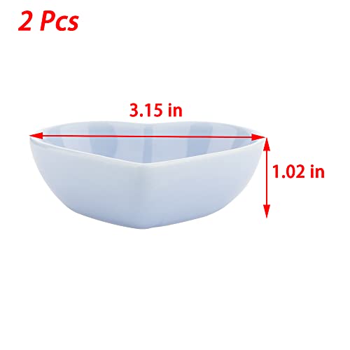 2 Pcs Hamster Ceramic Food Bowl Anti-Turning Food & Water Dish for Hamster Gerbil Hedgehog Rat Rodent (Green and Purple)