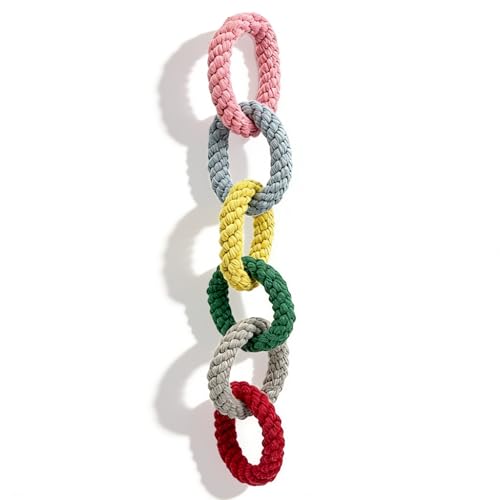 Sugar Glider Toys, Cotton Rope Climbing Rings, Colorful Hanging Toy | Cage Accessories for Rats, Squirrels, Birds & Small Pets – Chewable & Durable, Fun Activity for Enrichment, Easy to Hang