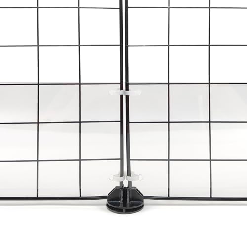 12 Pcs Cage Guard 11.8"x4.7" with Zip Ties Scatter Guard Clear | Cage Liner Flexible Side Lining for Rabbit Guinea Pig C&C Metal Wire Playpen - size: 11.8" x 4.7" (12 PCS)