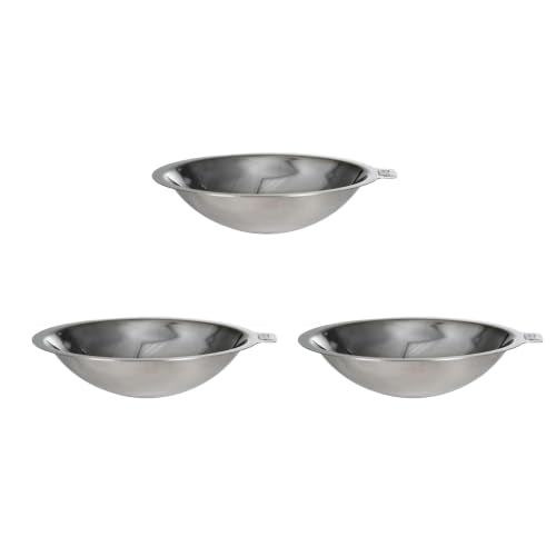 Felli Pet Oblik Cat and Dog Replacement Bowl, 304 Stainless Steel, for Dry and Wet Food, Removable Plate, 0.5 Cups -3pk - color: Replacement dishes, size: 0.5 Cups Shallow Dish