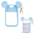 Mouse Design Silicone Case Compatible with Touchland Hand Sanitizer Spray 1 fl oz, Silicone Protective Case Holder with Keychain for Power Mist and Glow Mist, Blue - color: Blue