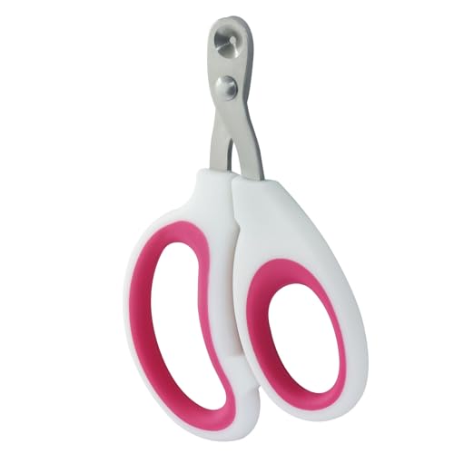 Cat Nail Clippers, Pet Nail Clippers, Dark Pink | Cat Claw Trimmers - color: Pink, size: Single Hole