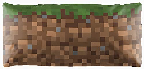 Jay Franco Minecraft Decorative Body Pillow Cover - Super Soft 1-Pack Bed Pillow Cover - Measures 20 Inches x 54 Inches - color: Minecraft