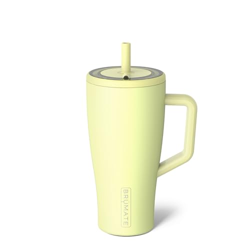 BrüMate Era 30 oz Tumbler with Handle & Straw | 100% Leakproof Insulated Water Bottle Tumbler with Lid & Flexible SoftSip Straw | Made of Stainless Steel | Cup Holder Friendly | 30oz (Prickly Pear) - color: Prickly Pear, size: 30oz