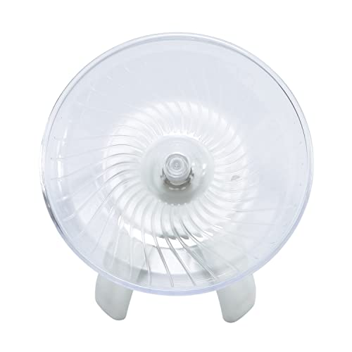 Litewoo Hamster Toys Wheel Exercise Flying Saucer,Silence Run Spinner, for Gerbil Rat Mouse Mice Hamster and Other Small Animal(White) - color: White