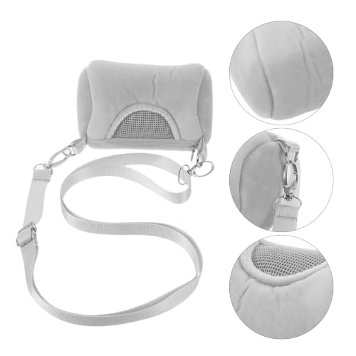 TEHAUX Portable Velvet Pet Carrier Bag for Small Pets, Lightweight and Warm Cozy Sleeping Pouch for Hamsters, Bunnies, Hedgehogs, for Everyday Errands and Outdoor Activities