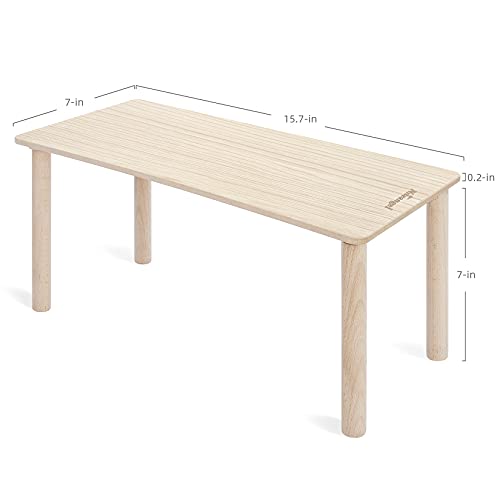 Niteangel Hamster Play Wooden Platform: Rectange - 7" L x 15.7" W - 7" H | Can Maximizes Cage Space & Enriches Pet environment for Dwarf Syrian Hamsters Gerbils Mice Degus or Other Small Pets - size: Rectangle - 15.7" x 7", Wave 9"