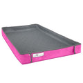 Paw Inspired Reversible Critter Box, C&C 2x3 (14-Inch Grids), Gray/Pink | Washable Fleece Cage Liner, Raised Sides, Bedding for Guinea Pigs Rabbits, Hamsters, Small Animals, Edge Protected Pee Pads - color: Gray/Pink, size: C&C 2x3 (14" Grids)
