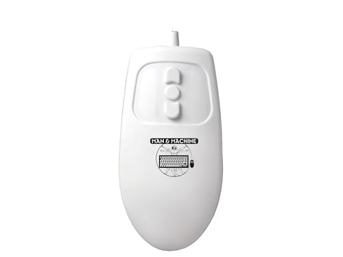 Man & Machine Mighty Mouse, Sealed Waterproof - White - color: White
