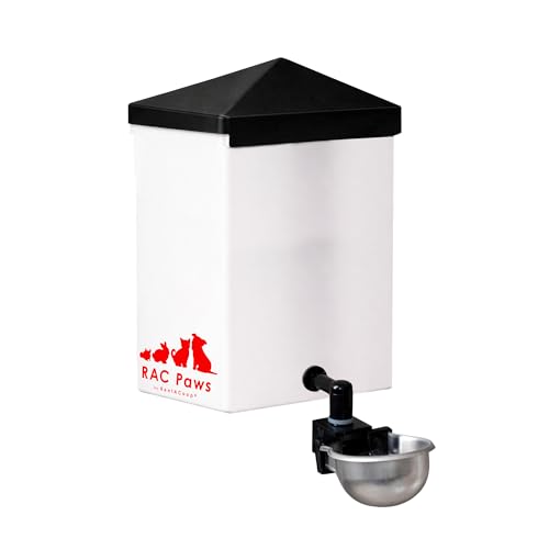 RentACoop 64oz Small Animal Drinker with Auto-Fill Metal Cup - size: 64oz