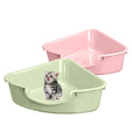 2 Pack Small Litter Box for Kittens - color: Green-Pink