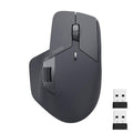 Rapoo MT760 Multi-Device Wireless Mouse, Bluetooth 5.0 and 2.4G Multi-Mode Connection, Up to 4 Devices, 11 Programmable Buttons, 4K DPI, 90 Days Battery Life, PC, Matte Black - color: Matte Black, size: Standard