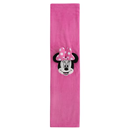 Disney Let's Party Pink, Black and White Minnie Mouse Character Shaped Toddler Blanket - color: Minnie Mouse Let's Party Pink