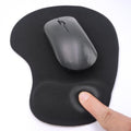 Ergonomic Mouse Pad with Wrist Rest, Gel Wrist Support Mousepad, Pain Relief Laptop Computer Mouse Pad, Non-Slip Mouse Pads for Office & Home (Black, 9.5 x 8.3 in) - color: Black