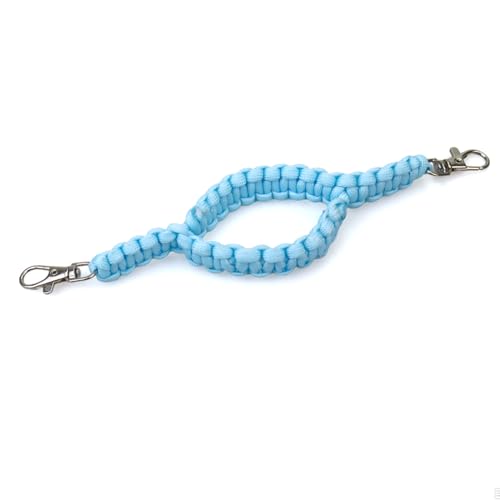 Paracord Small Animal Water Bottle Holder | Rust-Proof Cage Clip for Rabbit, Guinea Pig, Hamster, Hedgehog & Sugar Glider Cages | Chew-Resistant Macrame Design