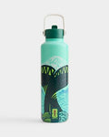 Drib 24oz Insulated Water Bottle, FIFA World Cup 2026 Edition – Performance Stainless Steel Insulated Bottle with Quiet Leak-Proof Straw Lid (Seattle - City Poster) - color: Seattle - City Poster